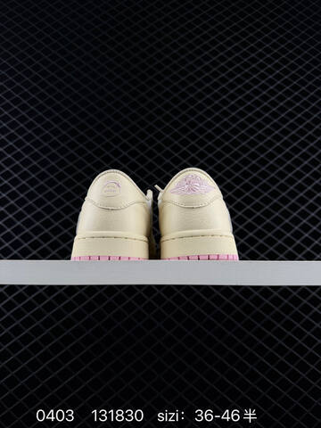 Jordan Travis Scott x Air Jordan 1 Low Cream White Pink EU 36-46 Sneaker - Unisex (BS-79552)