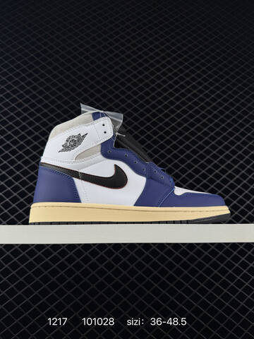 Jordan Air Jordan 1 Retro High OG Union LA Fragment Black White Red Blue Cream EU 36-48 5 Basketball Shoe - Unisex (BS-80044)