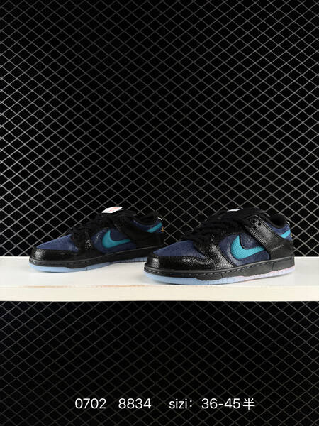 Nike SB Dunk Low IQ1323 black navy teal light blue orange EU 36-45 skate shoe