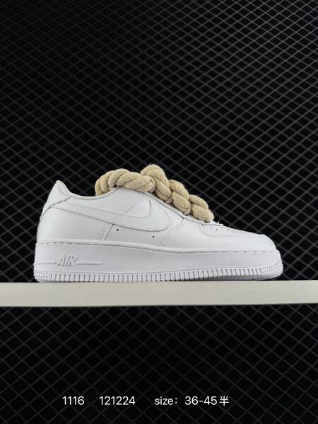 Nike Air Force 1 07 red white black white-pink rope laces EU 36-45 lifestyle