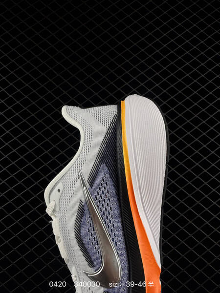 Nike Zoom Pegasus 42 White Metallic Silver Blue Orange Black 39-46 half running lifestyle