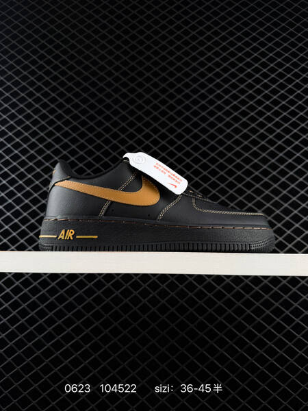 Nike Air Force 1 07 LV8 DD8959-100 black gold EU 36-45 sneaker