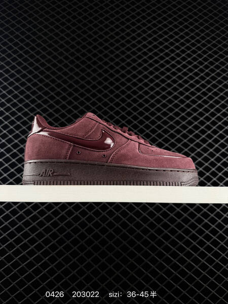 Nike Air Force 1 07 Multiple colorways Sail Off-White suede Sail with purple translucent Swoosh Light Pink suede Burgundy suede EU 36-45 half sizes available lifestyle