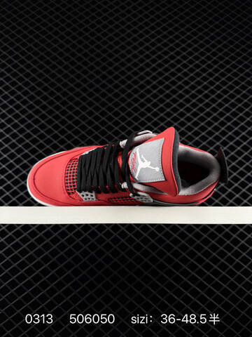 Jordan Air Jordan 4 Retro Red Black White Grey EU 36-48 5 Basketball Shoe - Unisex (BS-79667)