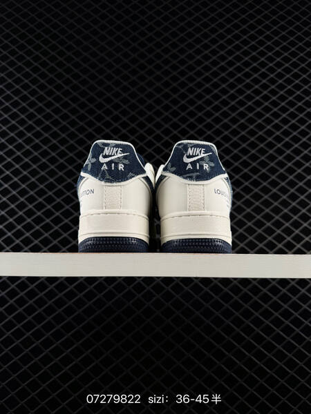 Nike Air Force 1 07 LV8 off white dark blue EU 36-45 lifestyle