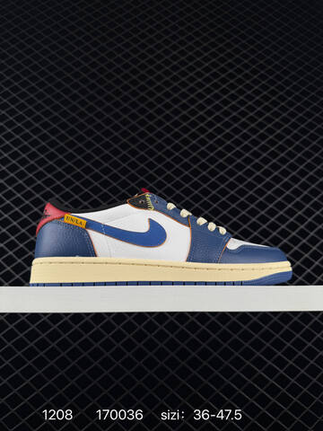Jordan Travis Scott x Air Jordan 1 Low OG Black White Red Gum EU 36-47 5 Sneaker - Unisex (BS-80087)