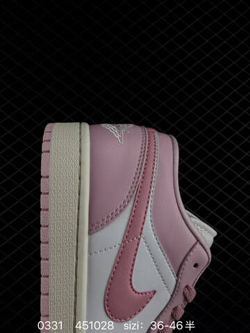 Jordan Air Jordan 1 Low White Pink Sail EU 36-46 Sneaker - Unisex (BS-79574)