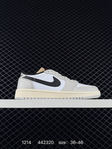 Jordan Air Jordan 1 Low White Black Burgundy EU 36-46 Sneaker - Unisex (BS-80061)