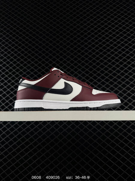 Nike Dunk Low white burgundy black EU 36-46 skate