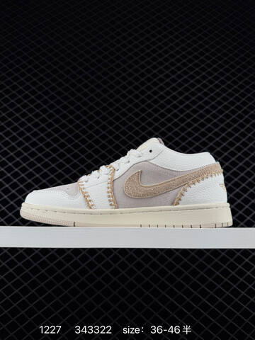Jordan Air Jordan 1 Low White Brown Red Tan EU 36-46 Sneaker - Unisex (BS-79973)