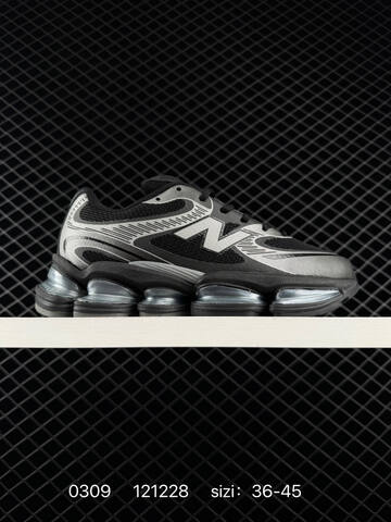 New Balance 2000 Black Silver EU 36-45 Running Shoe - Unisex (BS-82322)