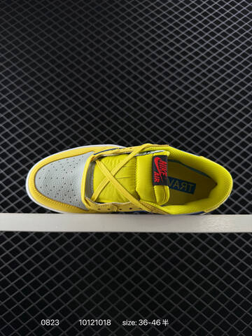 Jordan Air Jordan 1 Low OG SP Travis Scott Canary Yellow Light Grey Blue White Gum EU 36-46 Sneaker - Unisex (BS-80850)