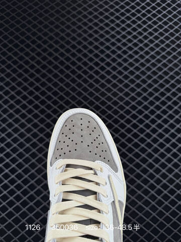 Jordan Air Jordan 1 Low Travis Scott Reverse Mocha DM7866-040 White Grey Cream Red Brown EU 36-48 5 Sneaker - Unisex (BS-80183)