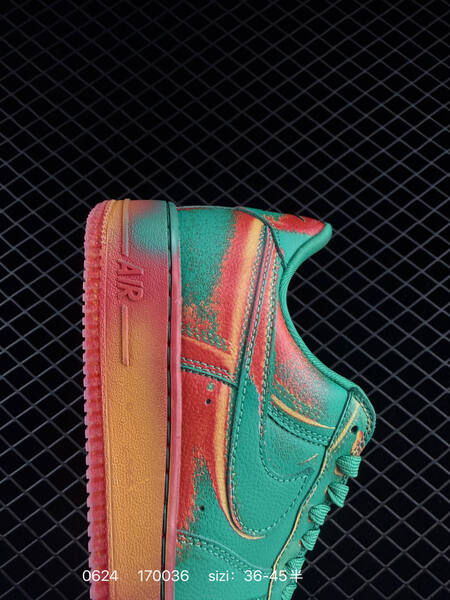 Nike Air Force 1 07 Low IB6834 green red orange yellow EU 36-45 sneaker