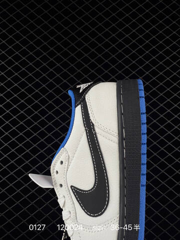 Jordan Air Jordan 1 Low Travis Scott DIY Black Olive White EU 36-45 Sneaker - Unisex (BS-79754)