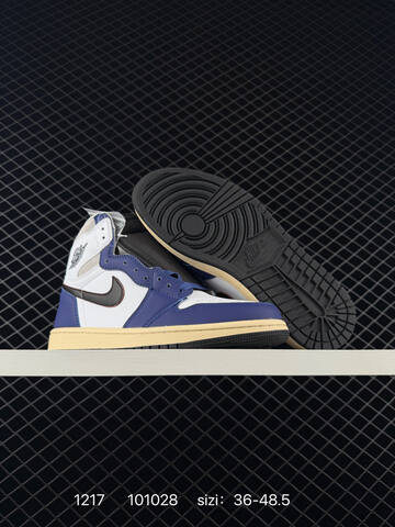 Jordan Air Jordan 1 Retro High OG Union LA Fragment Black White Red Blue Cream EU 36-48 5 Basketball Shoe - Unisex (BS-80044)