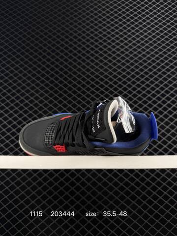 Jordan Air Jordan 4 Retro Black Blue Red Cream White EU 35 5-48 Basketball Shoe - Unisex (BS-80268)