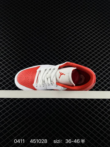 Jordan Air Jordan 1 Low White Red EU 36-46 Basketball Shoe - Unisex (BS-79510)