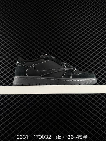 Jordan Air Jordan 1 Low OG SP Travis Scott Black Brown White Sail Red EU 36-45 Sneaker - Unisex (BS-79571)