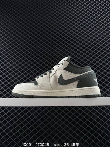 Jordan Air Jordan 1 Low Dark Green Off White EU 36-45 Sneaker - Unisex (BS-80557)