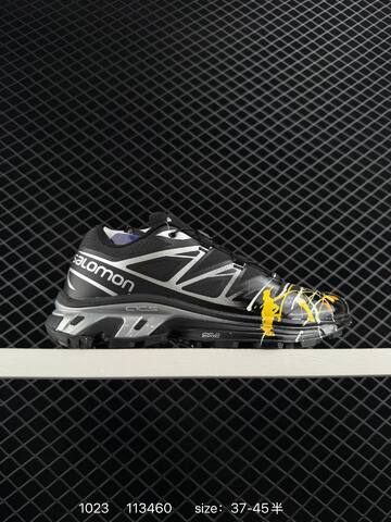 Salomon XT-6 Black Silver Yellow White EU 37-45 Trail Shoe Trail Running Sneakers - Unisex (BS-85952)