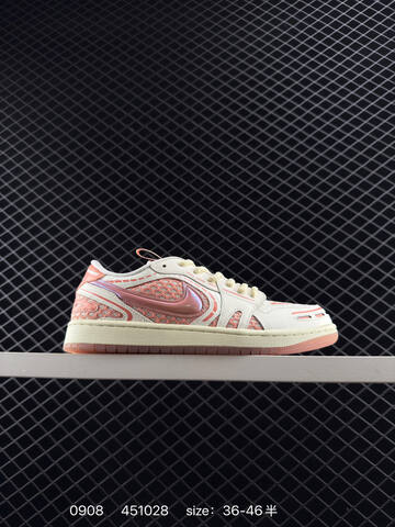 Jordan Air Jordan 1 Low HQ2186 130 Sail Peach Pink Cream EU 36-46 Sneaker - Unisex (BS-80746)