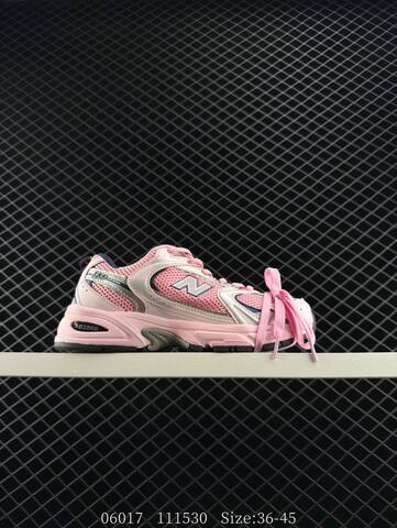 New Balance 530 Pink Silver White Red EU 36-45 Running Shoe - Unisex (BS-83286)