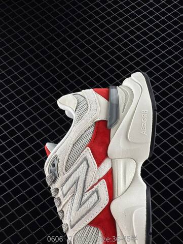 New Balance 9060 Off White Grey Red Black EU 36-45 Sneaker - Unisex (BS-83349)
