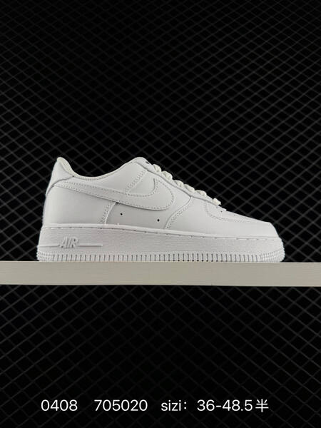 Nike Air Force 1 07 Triple White Triple Black EU 36-48 5 with half sizes lifestyle