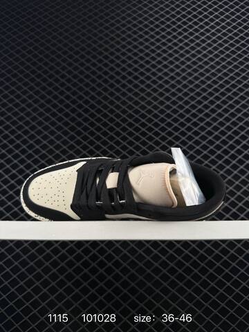Jordan Air Jordan 1 Low Black Off White Light Pink EU 36-46 Sneaker - Unisex (BS-80271)