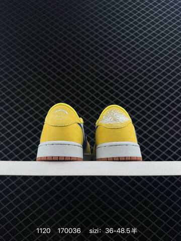 Jordan Air Jordan 1 Low OG SP Travis Scott DZ4137-106 White Yellow Blue Gum Brown EU 36-48 5 Sneaker - Unisex (BS-80229)