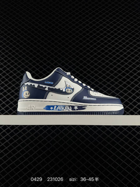 Nike Air Force 1 Low multi-color black white pink white light blue white navy white Labubu custom EU 36-45 5 lifestyle