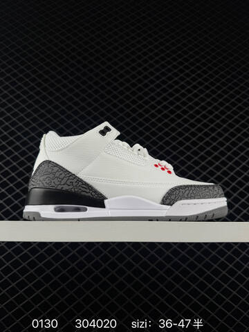 Jordan Air Jordan 3 Black Dark Gray EU 36-47 5 Basketball Shoe - Unisex (BS-79740)