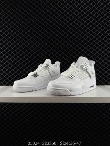 Jordan Air Jordan 4 Retro Pure Money White Silver EU 36-47 Basketball Shoe - Unisex (BS-81304)