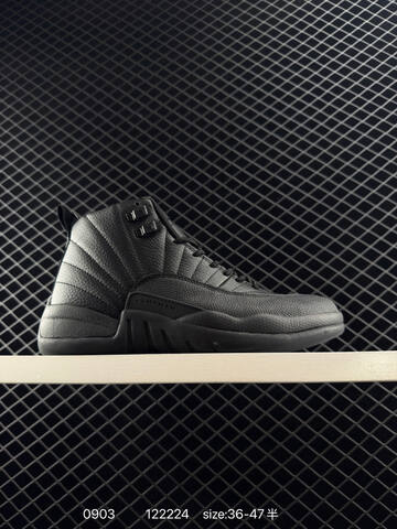 Jordan Air Jordan 12 Retro Winterized Triple Black EU 36-47 Basketball Shoe - Unisex (BS-80775)