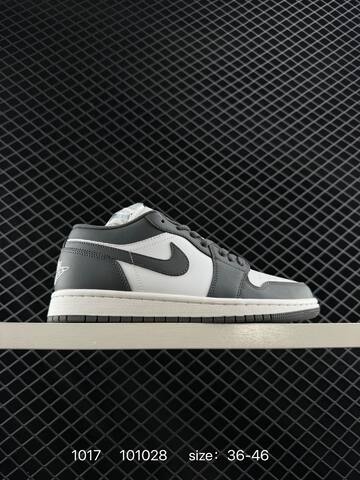 Jordan Air Jordan 1 Low White Dark Grey Sail EU 36-46 Skate Shoe - Unisex (BS-80502)