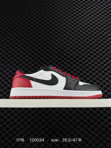 Jordan Air Jordan 1 Low White Red EU 35 5-47 Sneaker - Unisex (BS-80259)