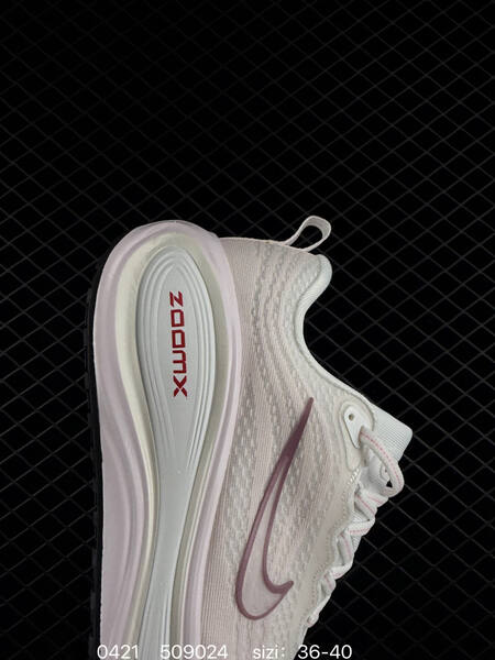 Nike Air Zoom Vomero PLUS White with light pink accents pink outsole black outsole edges EU 36-40 running lifestyle