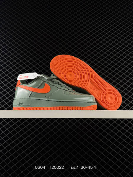 Nike Air Force 1 Low dark green orange EU 36-45 lifestyle