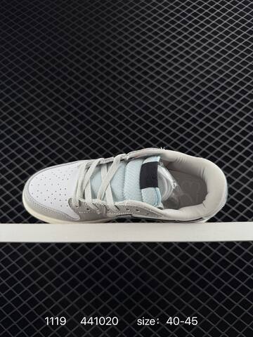 Jordan Air Jordan 1 Low CNY HF3144-100 White Light Grey Sail Iridescent EU 40-45 Sneaker - Men's (BS-80237)