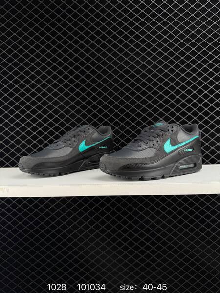 Nike Air Max 90 Black Dark Grey Turquoise EU 40-45 lifestyle