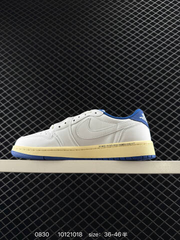 Jordan Travis Scott x Air Jordan 1 Low DM7866-002 White Blue Cream EU 36-46 Sneaker - Unisex (BS-80807)