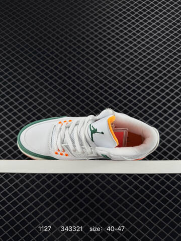 Jordan Air Jordan 3 Retro SE White Green Orange Cream EU 40-47 Basketball Shoe - Men's (BS-80168)