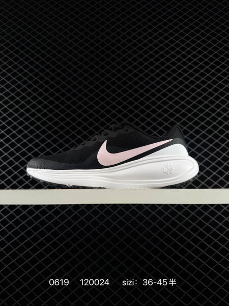 Nike Revolution 8 black white light pink EU 36-45 running shoe