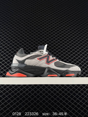 New Balance 9060 U9060IAB Grey Black Red EU 36-45 Sneaker - Unisex (BS-82352)
