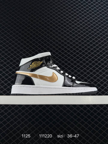 Jordan Air Jordan 1 Mid Purple Yellow White Black EU 36-47 Basketball Shoe - Unisex (BS-80190)