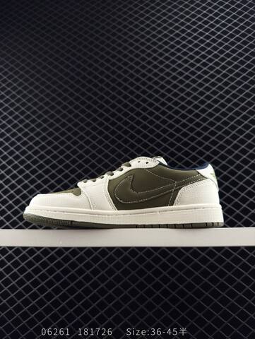 Jordan Air Jordan 1 Low Sail Olive Green Navy EU 36-45 Sneaker - Unisex (BS-81144)