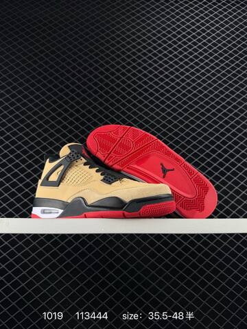 Jordan Air Jordan 4 Retro LS Lightning CT8527 Tan Black Red White EU 35 5-48 Basketball Shoe - Unisex (BS-80481)
