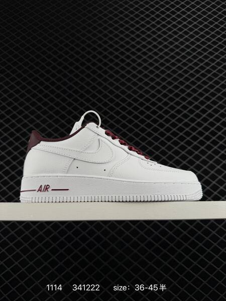 Nike Air Force 1 07 Low white burgundy 36-45 lifestyle