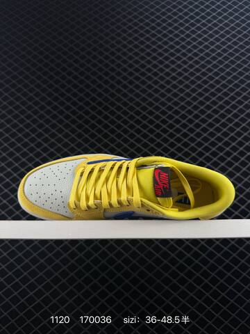 Jordan Air Jordan 1 Low OG SP Travis Scott DZ4137-106 White Yellow Blue Gum Brown EU 36-48 5 Sneaker - Unisex (BS-80229)